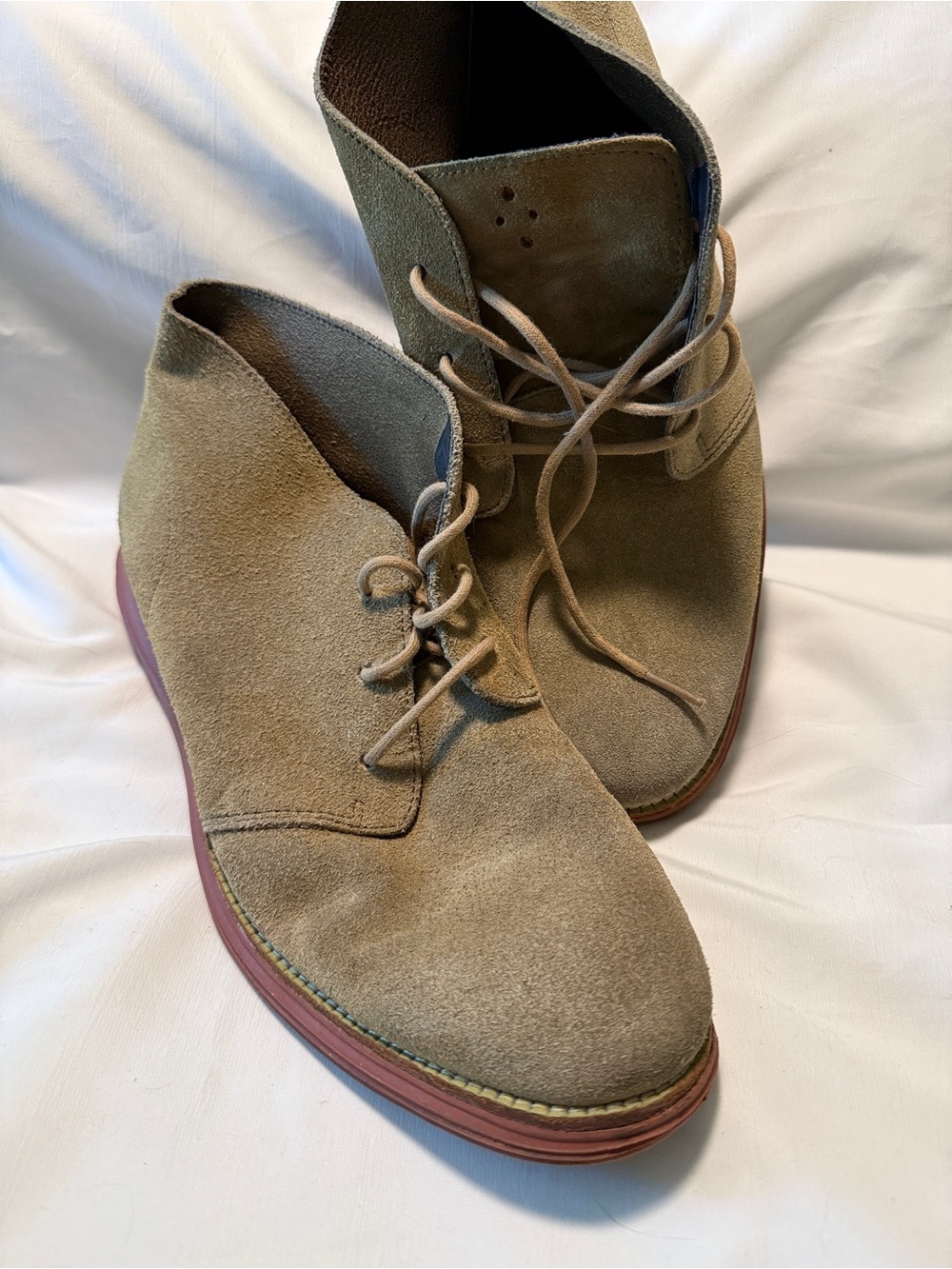 Cole Haan LunarGrand Suede Chukka Boots Tan Men’s Size 11